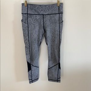 lululemon athletica Gray and Black Leggings